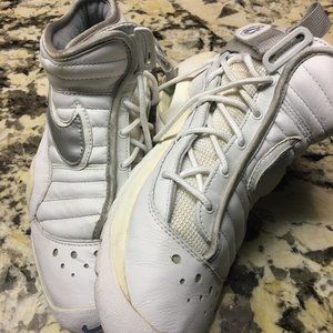 Nike Air NWOB sidelace hitop white 9.5 b-ballers